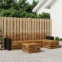 Lauko sofos komplektas 6 pcs Natūrali