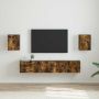 TV sieninė spintelė 2 pcs Rūkyta ąžuolas 30 x 31 x 40 cm