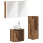 Vonios baldų rinkinys 4 pcs Sendintos medienos