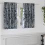 Aksominio tipo užuolaidos 2 pcs Sidabrinė Pilka 140 x 140 cm