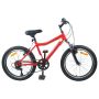 Vaikų Dviratis 20 Colių 6-Speed 6-11 metų amžiaus Raudona