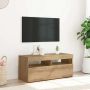 Televizoriaus spintelė su LED, artisano, 90x35x40cm, mediena