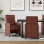 Valgomojo Kėdės su Ratukais 2 pcs Blizgiai ruda 58 x 67 x 97 cm
