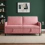Sofa su saugojimo vieta Rožinė 172 x 78 x 87 cm Poliesteris