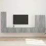 TV sieninio kabineto komplektas 6 pcs Pilkas Sonoma