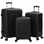 Lagaminas su užraktu 3 pcs Juoda 50 x 31 x 78 cm ABS plastikas