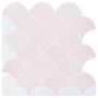 Žuvies žvynų plytelė 20 pcs Šviesiai rožinė 30 x 30 cm
