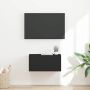 TV sieninė spintelė Juoda 60 x 31 x 29.5 cm Apdirbta mediena