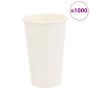 Popieriniai kavos puodeliai, 1000vnt., 16oz, 400ml, baltas