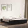 Box Spring Lova be čiužinio Juoda 200x210 cm aksomas