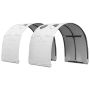 Lovos tunelis 2 pcs Balta 211 x 67.5 x 2 cm Poliesteris