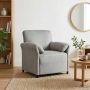1 vietos sofa Šviesiai pilka 88 x 83 x 95 cm Aksomas