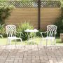 Sodo Kėdė 2 pcs Balta 53 x 51 x 88,5cm Aliuminis