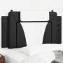Galvūgalio pagalvėlė Viana, juodos ir baltos spalvos, 100 cm, dirbtinė oda