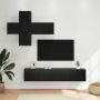TV spintelių komplektas 3 pcs Apdirbta mediena