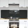 Virtuvės užpakalinė plokštė 2 pcs Tamsiai pilka 80 x 50 cm
