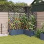 Sodo vazonas 3 pcs Pilka 120 x 40 x 143 cm Plienas