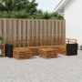 Lauko sofos komplektas 8 pcs Natūrali Kietos akacijos mediena