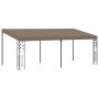 Prie sienos montuojama pavėsinė, taupe spalvos, 6x3x2,5m