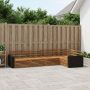 Lauko sofos komplektas 5 pcs Natūrali 331 x 172,5 x 73 cm