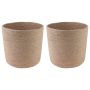 Vazonų rinkinys 2 pcs Natūrali Ø 28 x 28 cm 100% Tossa Džiutas