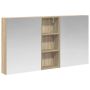 Vonios spintos komplektas su lentyna 3 pcs 130 x 14,5 x 70 cm