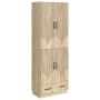 Spintelė 2 pcs Sonoma ąžuolas Apdirbta mediena