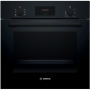 Bosch Oven | HBF133BA1 | 66 L | Electric | EcoClean | Knobs | Height 59.5 cm | Width 59.4 cm | Black