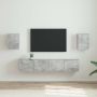TV sieninė spintelė 2 pcs Betoninė 30 x 31 x 40 cm