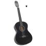 Klasikinė gitara pradedantiesiems, juoda, 4/4 39, liepa