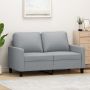Dvivietė sofa, šviesiai pilkos spalvos, 120cm, audinys