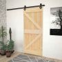 Slankios durys Natūrali ir juoda 90 x 210 cm