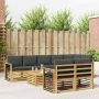 Lauko sofos komplektas 8 pcs Balta ir antracito 59 x 59 x 37 cm