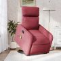 Recliner kėdė vyno raudona medžiaga