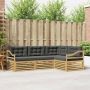 Lauko sofos komplektas 4 pcs Balta ir antracito