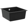 Kriauklė Juoda 430 x 460 mm 80% Kvarcas ir 20% Derva