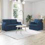 Sofa 2 pcs Mėlyna 144 x 80 x 85 cm audinys