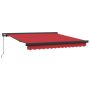 Ištraukiama markizė Raudona 300 x 250 cm Audinys ir metalas