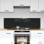 Virtuvės užpakalinė plokštė 2 pcs Juoda 70 x 40 cm