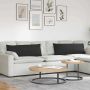 Sofa Pagalvės 2 pcs Juoda 120 x 40 cm audinys