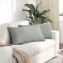 Sofa Pagalvės 2 pcs Šviesiai pilka 80 x 40 cm audinys