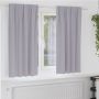 Užuolaidos su žiedais, blokuojančios šviesą 2 pcs Metalo pilka