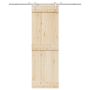 Stumdomų durų įrangos rinkinys, sidabr., 200cm, nerūd. plien.