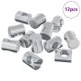 Cilindrinės veržlės 12 pcs Sidabro M6 x 13 mm Metalas