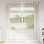 Voile Užuolaida 2 pcs Smėlio 260 x 140 cm Poliesteris