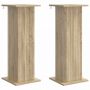 Augalų stovas 2 pcs Sonoma ąžuolas 30,5 x 30 x 80,5 cm