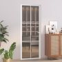 us durys, baltos, 76x201,5cm, ESG stiklas ir aliuminis