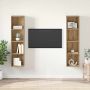 TV spintelių komplektas 2 pcs Ruda 37 x 37 x 142,5 cm