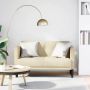 Dvivietė sofa, kreminės spalvos, 111 cm, audinys