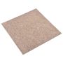 Kilimas 20 pcs Smėlio 50 x 50 cm 100% polipropileno